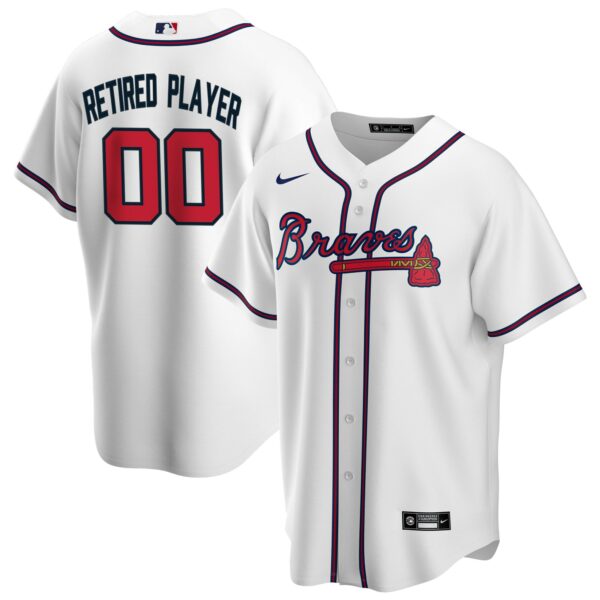 Men’s Atlanta Braves Nike White Home Pick-A-Player Retired Roster Replica Jersey