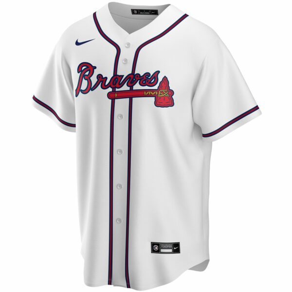 Men’s Atlanta Braves Nike White Home Replica Custom Jersey