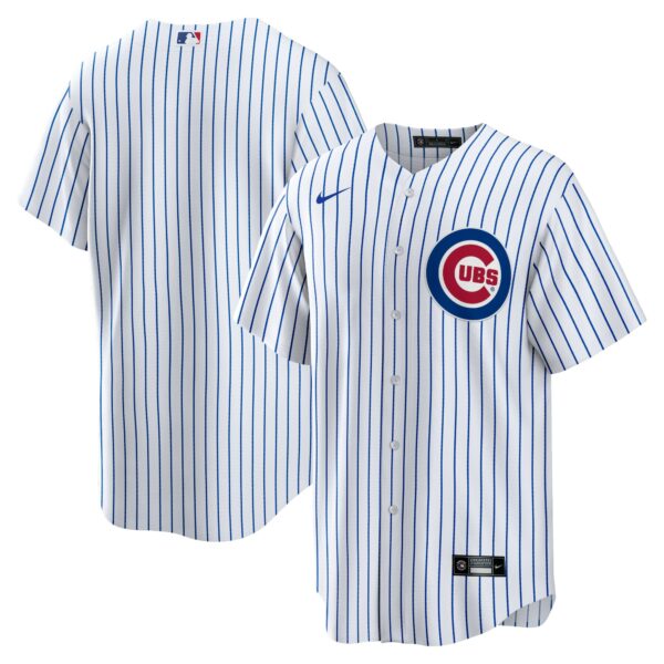 Men’s Chicago Cubs Nike White Home Blank Replica Jersey