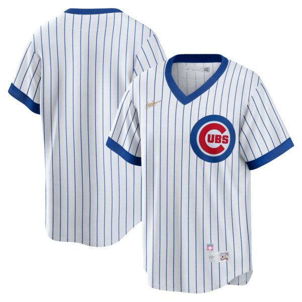 Men’s Chicago Cubs Nike White Home Cooperstown Collection Team Jersey