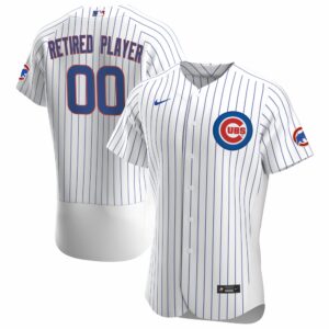 Men's Chicago Cubs Nike White Home Pick-A-Player Retired Roster Authentic Jersey