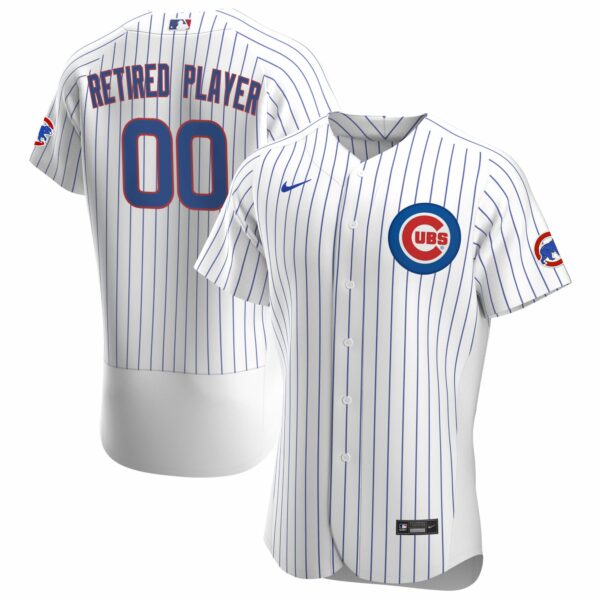 Men’s Chicago Cubs Nike White Home Pick-A-Player Retired Roster Authentic Jersey