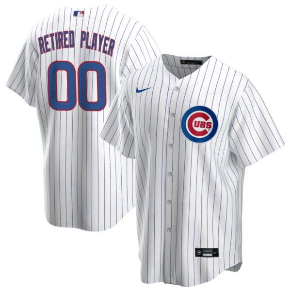 Men’s Chicago Cubs Nike White Home Pick-A-Player Retired Roster Replica Jersey