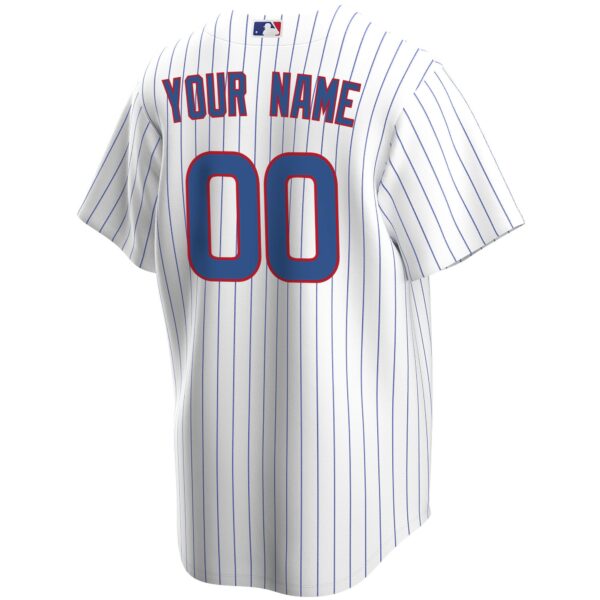 Men’s Chicago Cubs Nike White Home Replica Custom Jersey