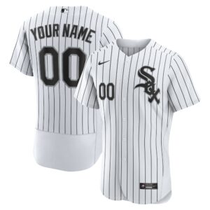 Men's Chicago White Sox Nike White Home Authentic Custom Jersey