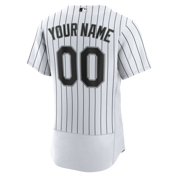 Men’s Chicago White Sox Nike White Home Authentic Custom Jersey