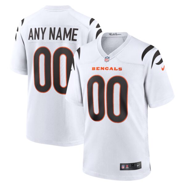 Men’s Cincinnati Bengals Nike White Game Custom Jersey