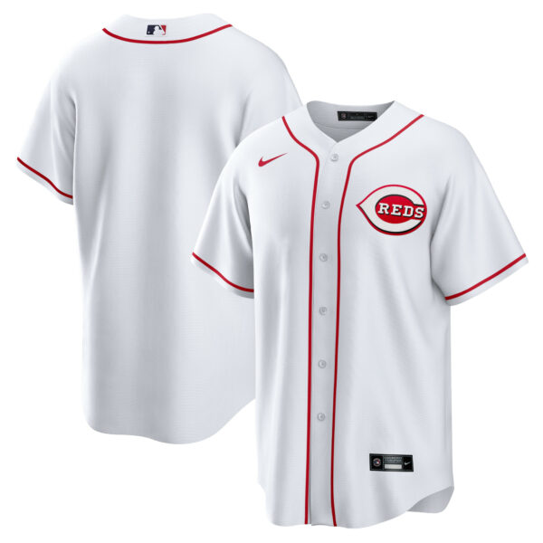 Men’s Cincinnati Reds Nike White Home Blank Replica Jersey