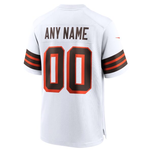 Men’s Cleveland Browns Nike White 1946 Collection Alternate Custom Jersey