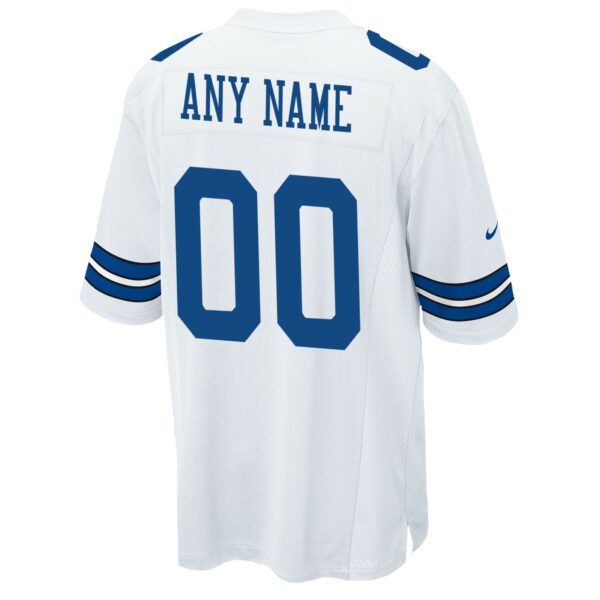 Men’s Dallas Cowboys Nike White Custom Game Jersey