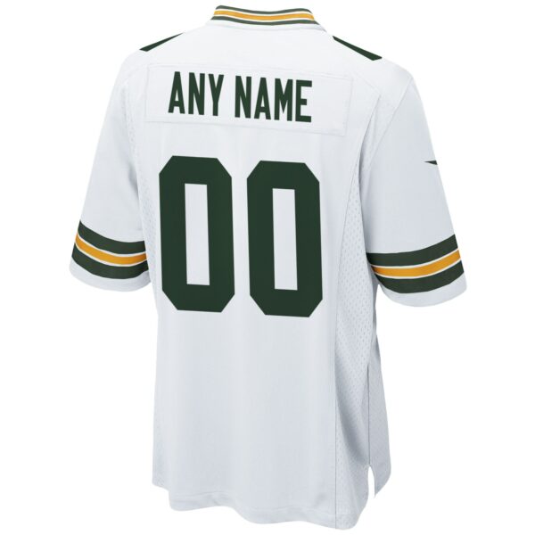 Men’s Green Bay Packers Nike White Custom Game Jersey