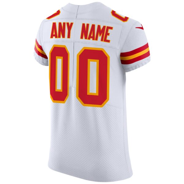 Men’s Kansas City Chiefs Nike White Vapor Untouchable Elite Custom Jersey