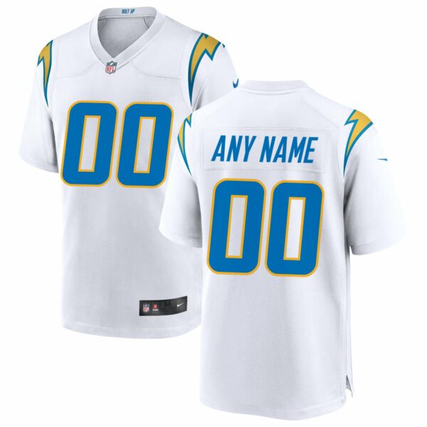 Men’s Los Angeles Chargers Nike White Custom Game Jersey