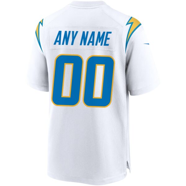 Men’s Los Angeles Chargers Nike White Custom Game Jersey