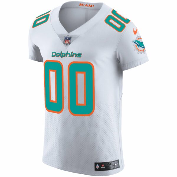 Men’s Miami Dolphins Nike White Vapor Untouchable Elite Custom Jersey