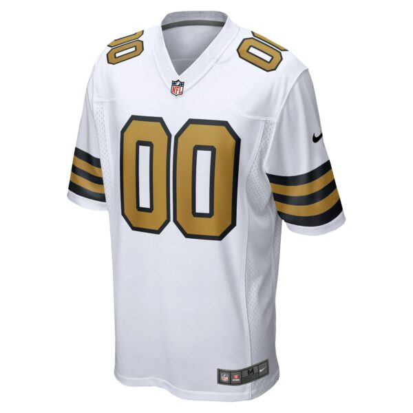 Men’s New Orleans Saints Nike White Alternate Custom Game Jersey