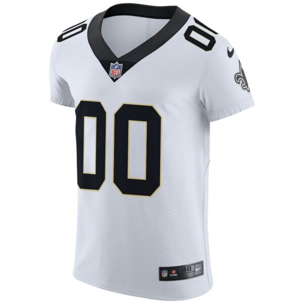 Men’s New Orleans Saints Nike White Vapor Untouchable Elite Custom Jersey