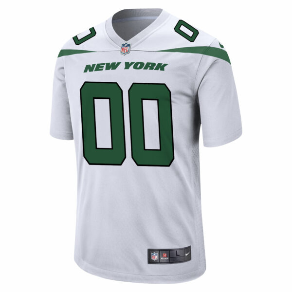 Men’s New York Jets Nike White Custom Game Jersey