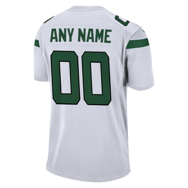 Men’s New York Jets Nike White Custom Game Jersey