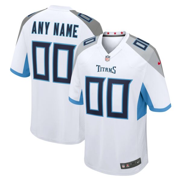 Men’s Tennessee Titans Nike White Custom Game Jersey