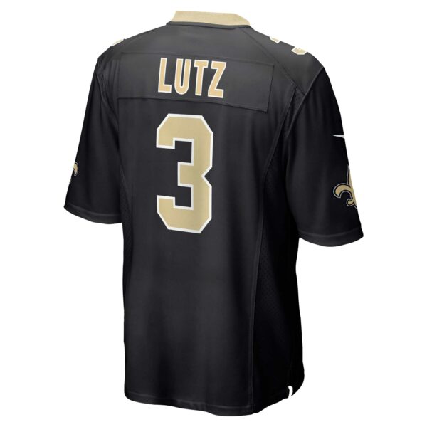 Men’s New Orleans Saints Wil Lutz Nike Black Game Jersey