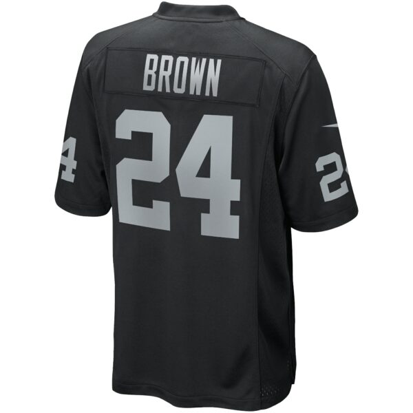 Men’s Las Vegas Raiders Willie Brown Nike Black Game Retired Player Jersey