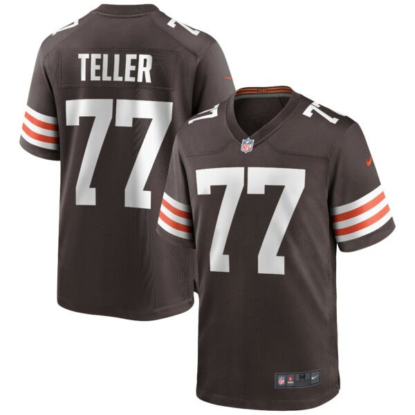 Men’s Cleveland Browns Wyatt Teller Nike Brown Game Jersey