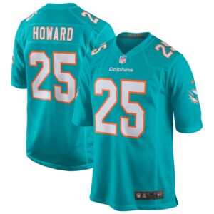 Men's Miami Dolphins Xavien Howard Nike Aqua Game Jersey