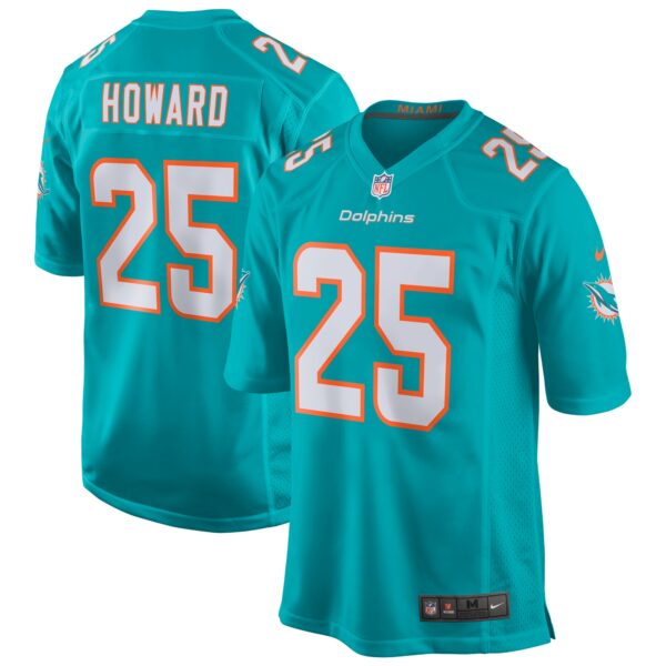 Men’s Miami Dolphins Xavien Howard Nike Aqua Game Jersey