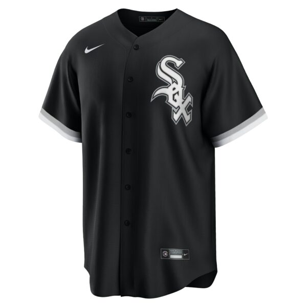 Men’s Chicago White Sox Yoan Moncada Nike Black Alternate Replica Player Name Jersey