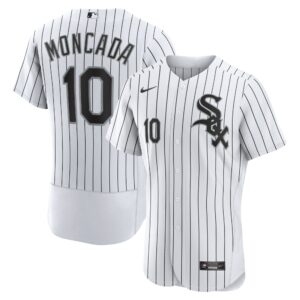 Men's Chicago White Sox Yoan Moncada Nike White Home Authentic Player Jersey