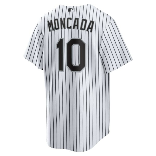 Men’s Chicago White Sox Yoan Moncada Nike White Home Replica Player Name Jersey