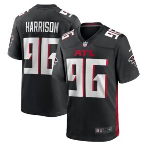 Men's Atlanta Falcons Zach Harrison Nike Black Team Game Jersey