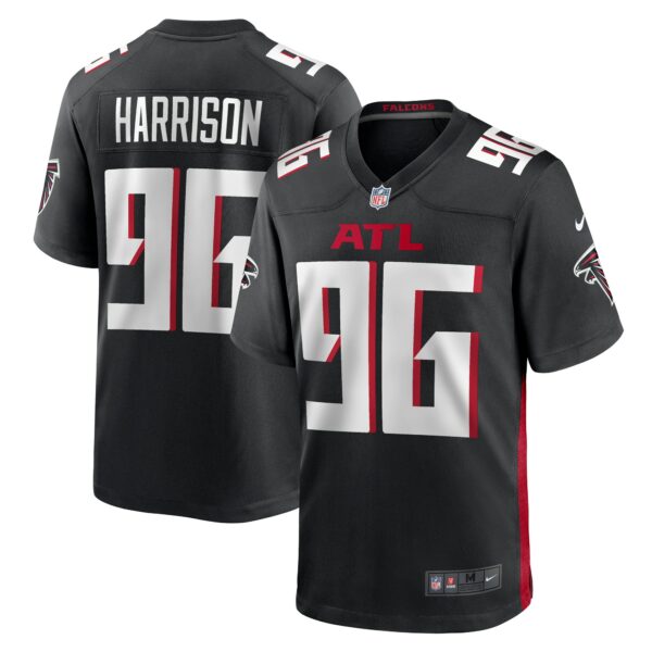 Men’s Atlanta Falcons Zach Harrison Nike Black Team Game Jersey