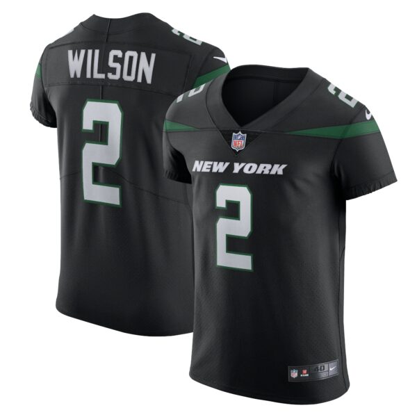 Men’s New York Jets Zach Wilson Nike Stealth Black Vapor Elite Jersey