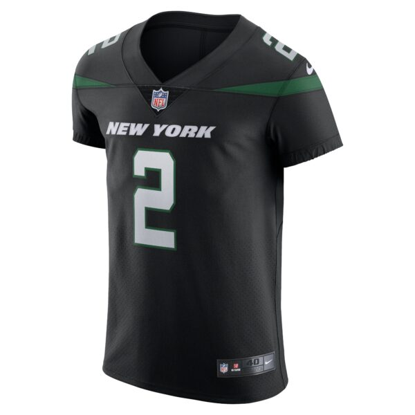 Men’s New York Jets Zach Wilson Nike Stealth Black Vapor Elite Jersey