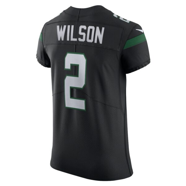 Men’s New York Jets Zach Wilson Nike Stealth Black Vapor Elite Jersey