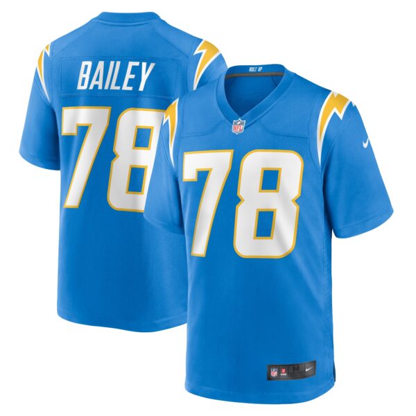 Men’s Los Angeles Chargers Zack Bailey Nike Powder Blue Player Game Jersey