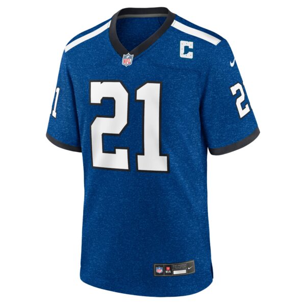 Men’s Indianapolis Colts Zack Moss Nike Royal Indiana Nights Alternate Game Jersey