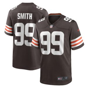 Men's Cleveland Browns Za'Darius Smith Nike Brown Team Game Jersey