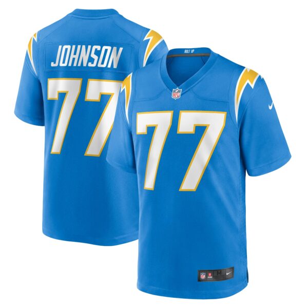 Men’s Los Angeles Chargers Zion Johnson Nike Powder Blue Player Game Jersey