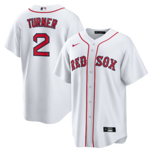 Men's Boston Red Sox Justin Turner Nike White/Red Home Replica Player Jersey