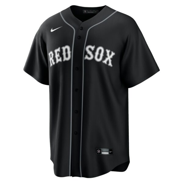 Men’s Boston Red Sox Nike Black/White Official Replica Jersey