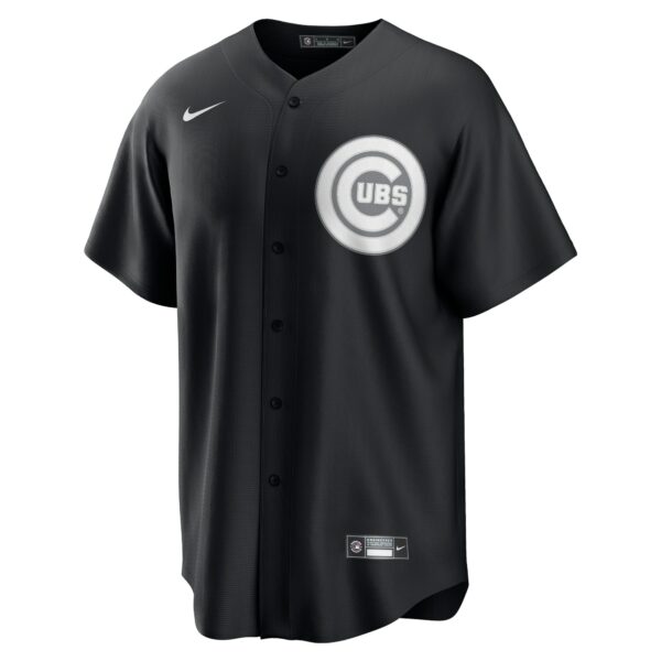 Men’s Chicago Cubs Nike Black/White Official Replica Jersey