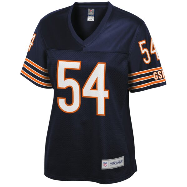 Women’s Chicago Bears Brian Urlacher NFL Pro Line Navy Retired Player Replica Jersey