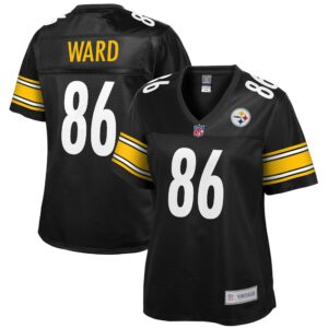 Women's Pittsburgh Steelers Hines Ward NFL Pro Line Black Retired Player Replica Jersey