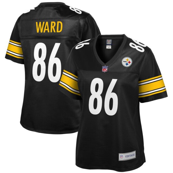 Women’s Pittsburgh Steelers Hines Ward NFL Pro Line Black Retired Player Replica Jersey