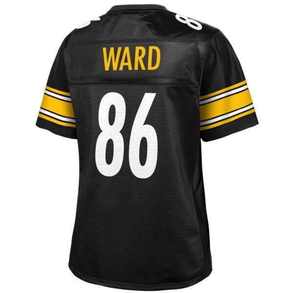 Women’s Pittsburgh Steelers Hines Ward NFL Pro Line Black Retired Player Replica Jersey