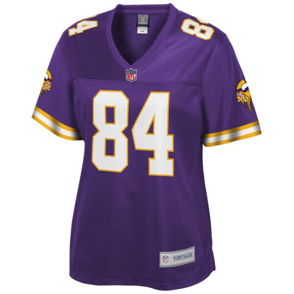 Women’s Minnesota Vikings Randy Moss NFL Pro Line Purple Retired Player Replica Jersey