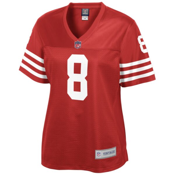 Women’s San Francisco 49ers Steve Young NFL Pro Line Scarlet Retired Player Replica Jersey